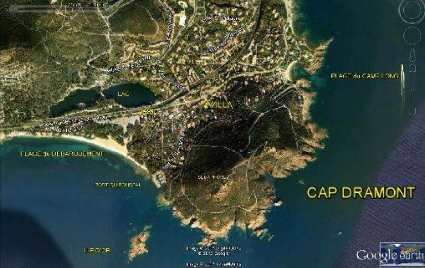 Location de vacances - Villa à Les Issambres - cap dramont