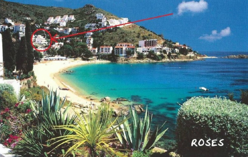 Location de vacances - Appartement à Roses - Situation de l' immeuble