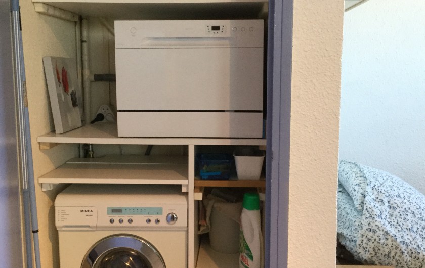 Location de vacances - Appartement à Le Barcarès - MACHINE A LAVER