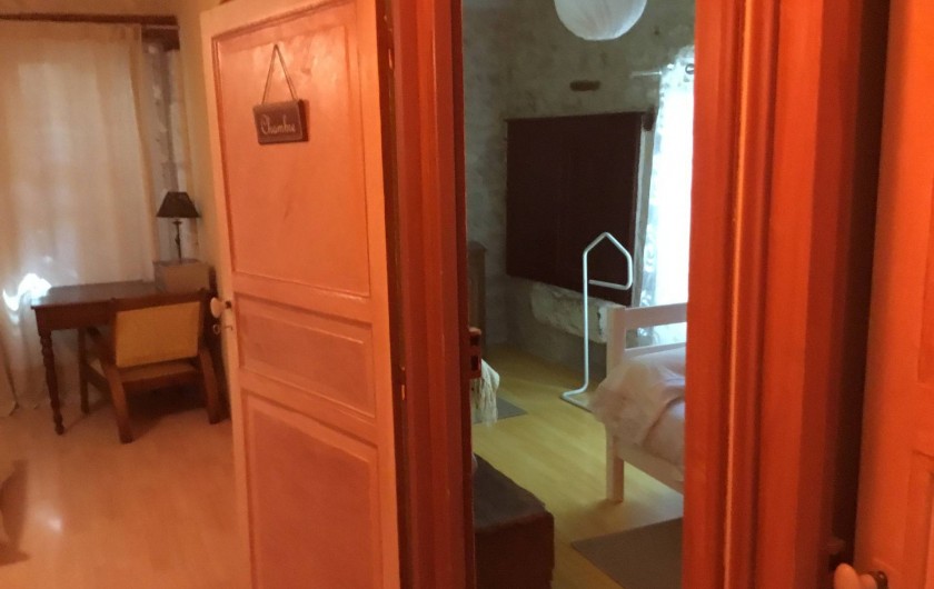 Location de vacances - Gîte à Lendou-en-Quercy - entrée des 2 ch à l'étage avec 1 toilette  et salle d'eau.