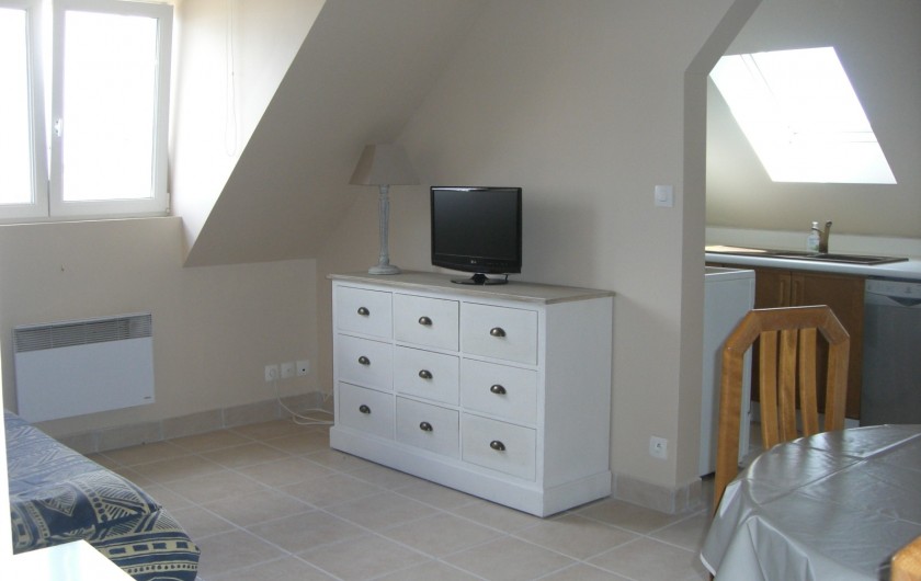 Location de vacances - Appartement à Merville-Franceville-Plage - Studio Salon, S.A.M. canapé lit 2 personnes