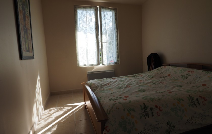 Location de vacances - Appartement à Merville-Franceville-Plage - Chambre lit double 140/190