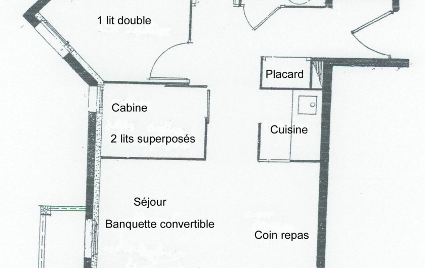 Location de vacances - Appartement à Vallandry - plan