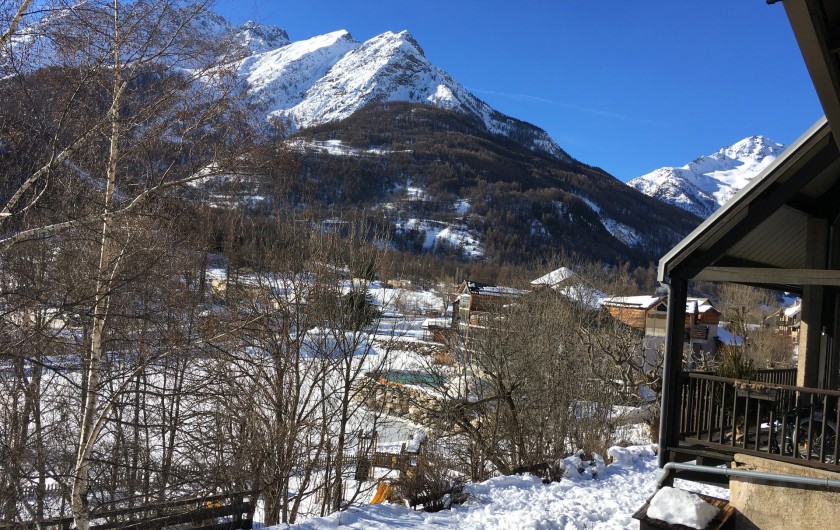 Location de vacances - Appartement à Le Monêtier-les-Bains - Vue direction col du Lautaret
