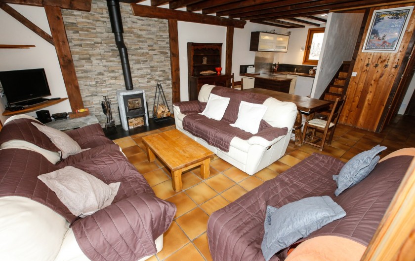 Location de vacances - Appartement à Le Monêtier-les-Bains - Pièce de vie