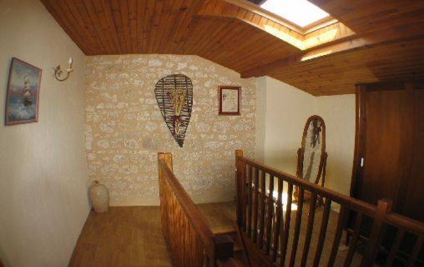 Location de vacances - Gîte à Thénac - Hall déservant les deux chambres de l'étage.