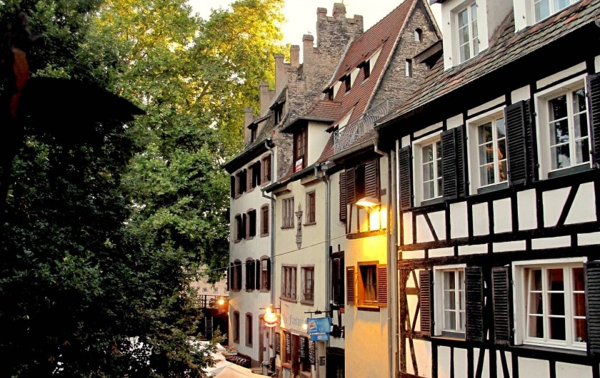Location de vacances - Appartement à Strasbourg - Vue du salon coté Sud