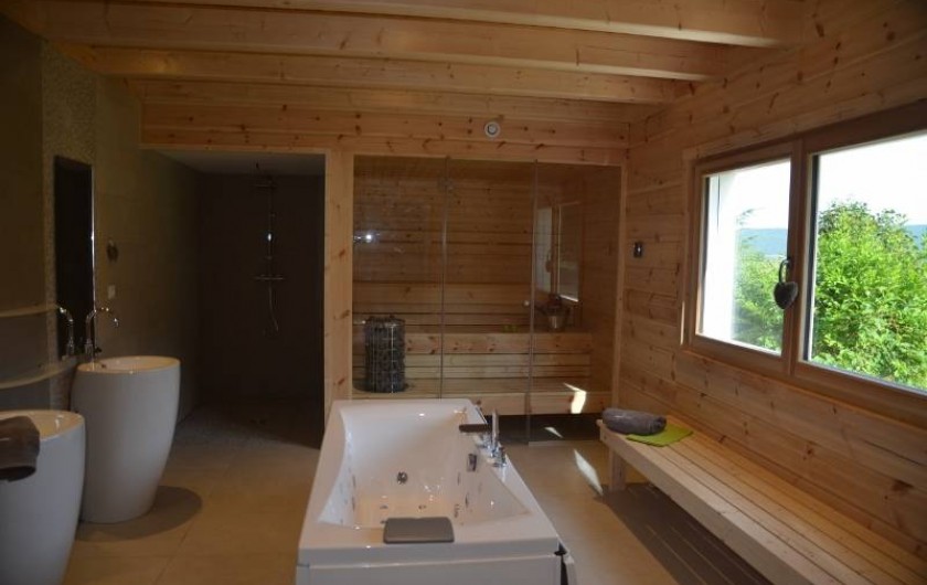 Location de vacances - Chalet à Marigny - espace bien-être sauna balnéo  chalet bien-être 150m2