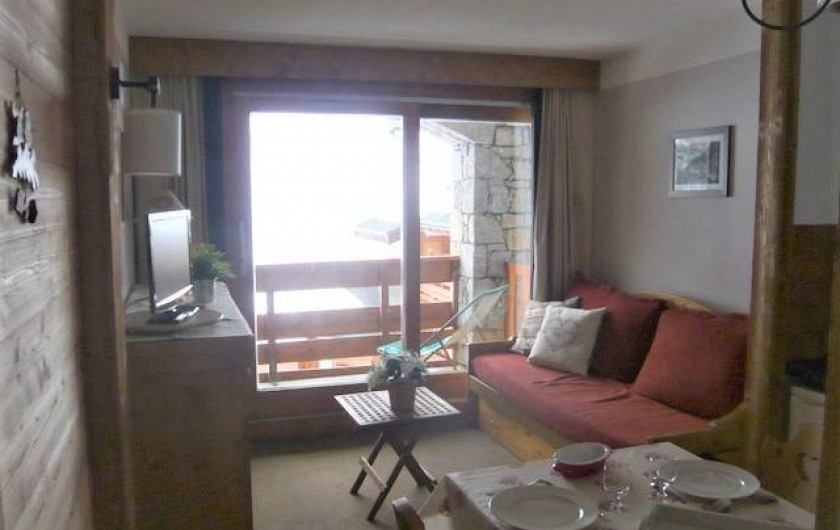 Location de vacances - Appartement à Méribel-Mottaret - vue partielle séjour
