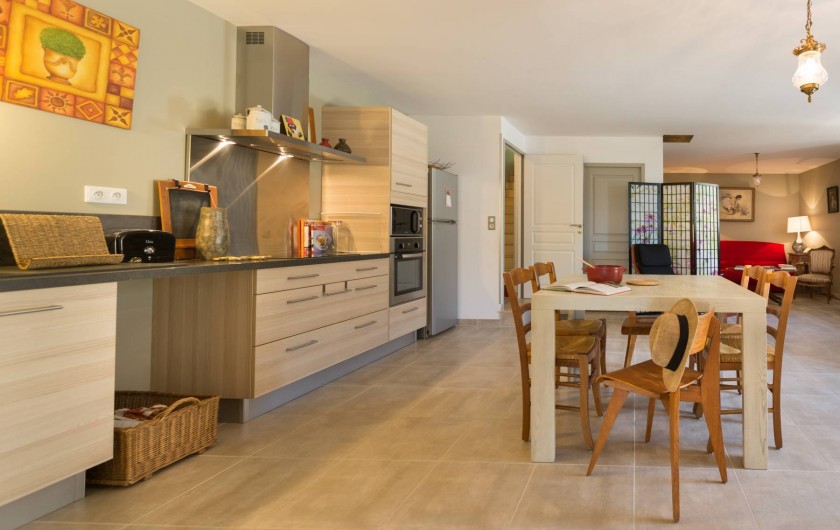 Location de vacances - Villa à Beaulieu-sur-Dordogne - Cuisine au rez de jardin