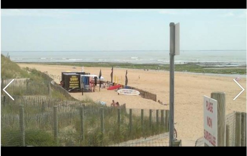 Location de vacances - Villa à La Tranche-sur-Mer - plage 2 exposition ouest avec poste de garde et restauration