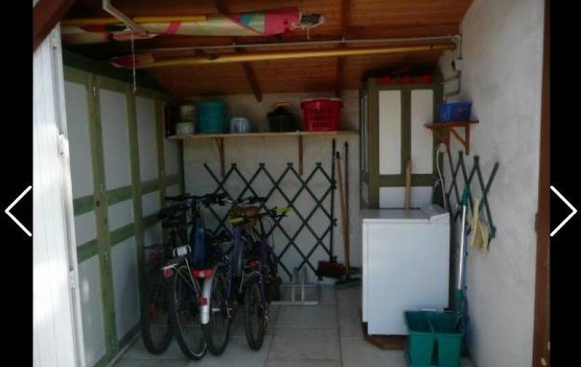 Location de vacances - Villa à La Tranche-sur-Mer - Abri vélo et buanderie