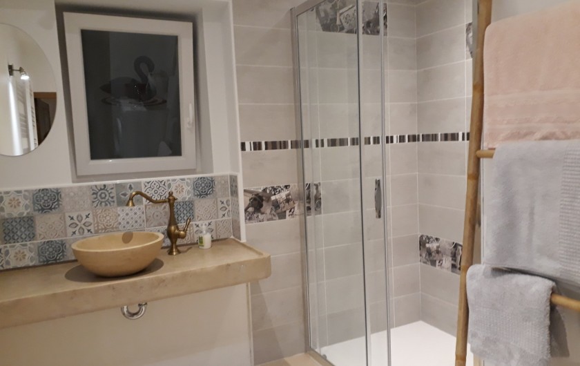 Location de vacances - Villa à Vosne-Romanée - salle de douche du bas toilette séparée