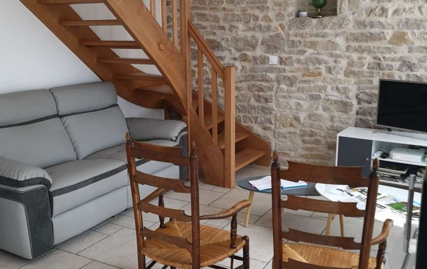 Location de vacances - Villa à Vosne-Romanée - coin salon télé par ADSL et connectée