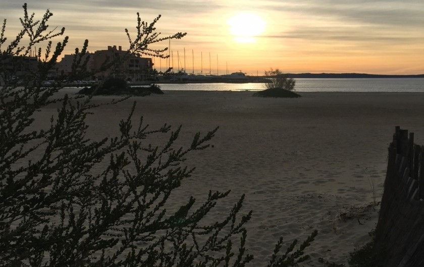 Location de vacances - Studio à Bormes-les-Mimosas - coucher de soleil sur Bormes