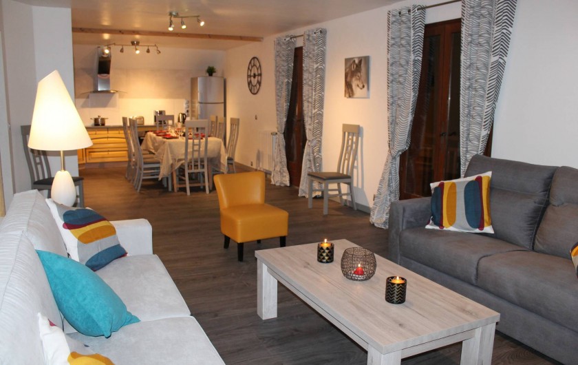 Location de vacances - Appartement à Valloire - Vue d'ensemble de la pièce de vie