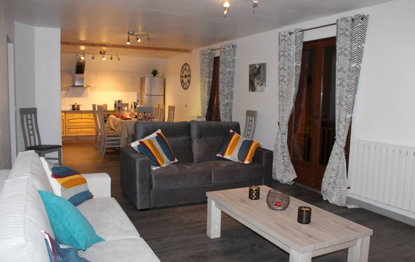 Location de vacances - Appartement à Valloire - vue d'ensemble pièce de vie