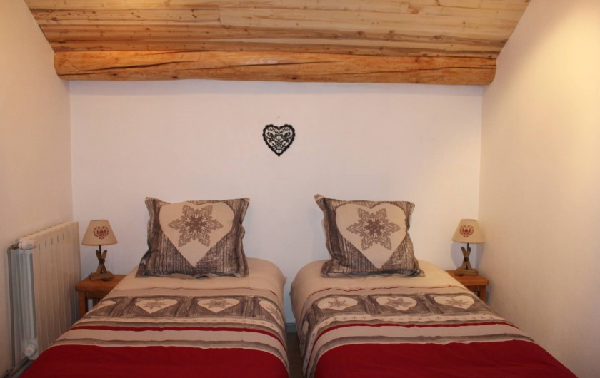 Location de vacances - Appartement à Valloire - CHAMBRE 2- 2x90 + possibilité lit parapluie