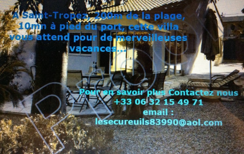 Location de vacances - Villa à Saint-Tropez