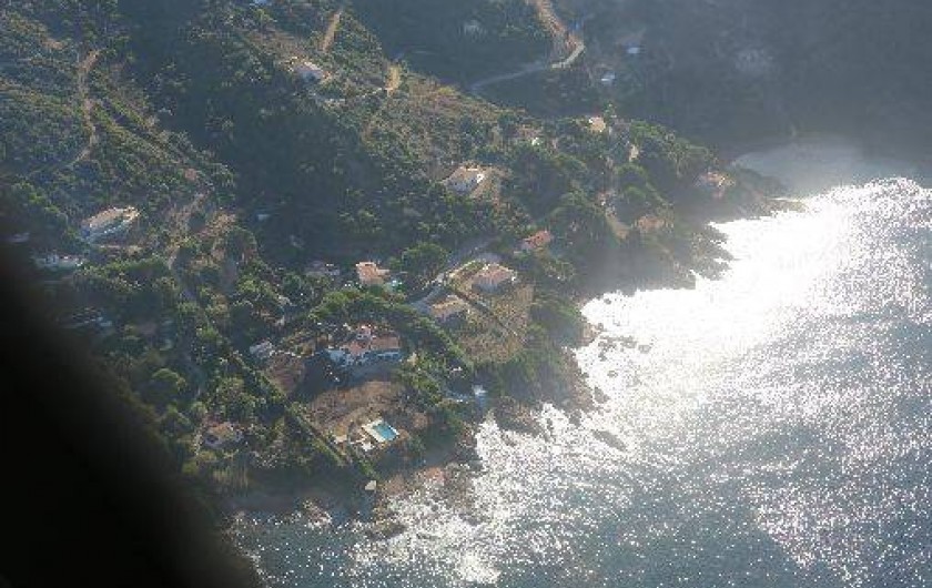 Location de vacances - Villa à Calcatoggio - Vue aérienne (avant réalisation de la piscine)