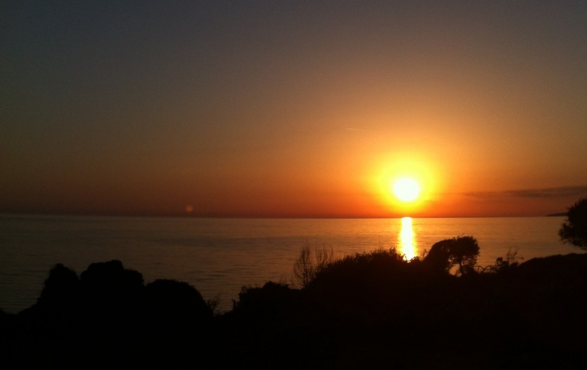 Location de vacances - Villa à Calcatoggio - Couché du soleil