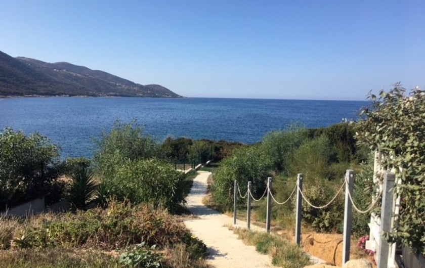 Location de vacances - Villa à Calcatoggio - Descente plage