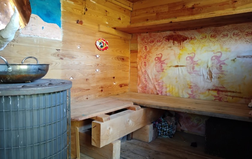 Location de vacances - Chalet à Pelvoux - Sauna feu de bois