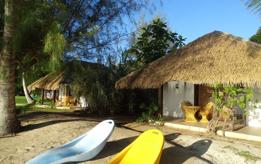 Location de vacances - Bungalow - Mobilhome à Uturoa - PLAGE ET BUNGALOWS
