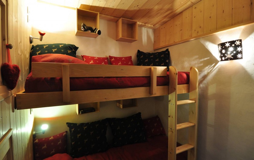 Location de vacances - Studio à Les Arcs - Coin Montagne- lits supperposés + lit-tiroir