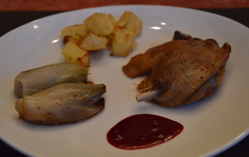 Location de vacances - Chambre d'hôtes à Saint-Sozy - Table d'hôtes