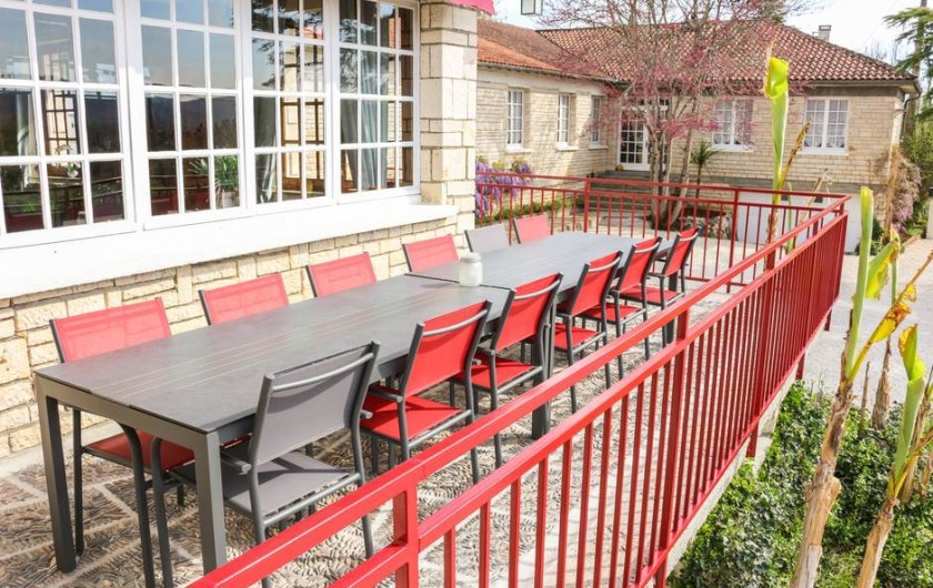 Location de vacances - Chambre d'hôtes à Saint-Sozy - Terasse Panoramique