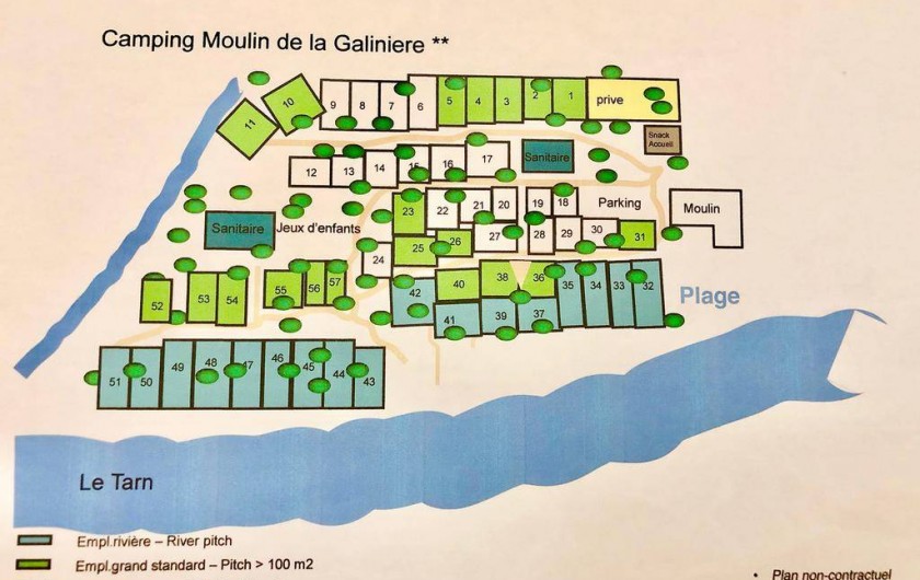 Location de vacances - Camping à Rivière-sur-Tarn