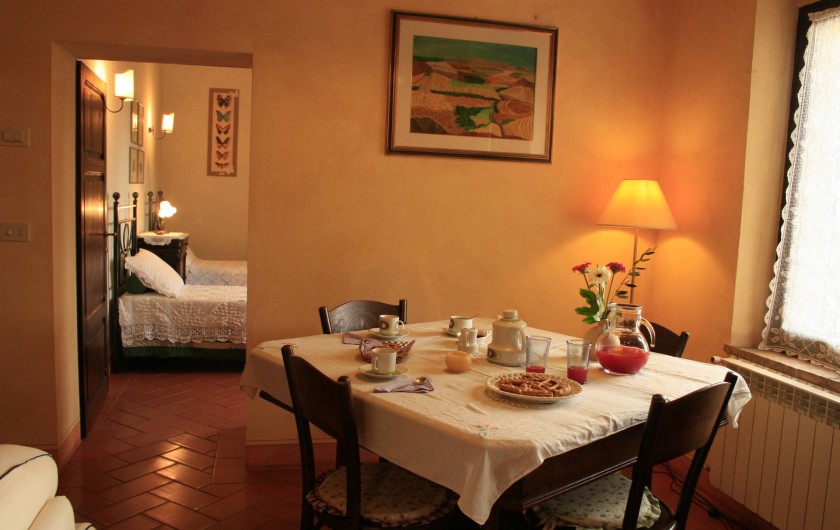Location de vacances - Gîte à Campiglia D'orcia - Tavolo pranzo Casa Letizia