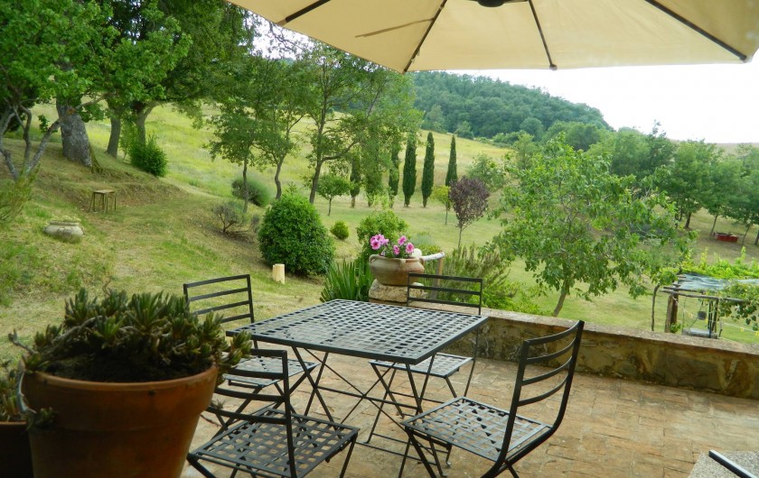 Location de vacances - Gîte à Campiglia D'orcia - Terrazza-giardino Casa Letizia