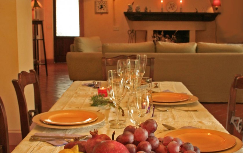Location de vacances - Gîte à Campiglia D'orcia - tavolo da pranzo Casa Claudia