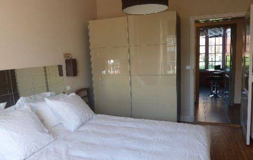 Location de vacances - Appartement à Saint-Malo - Chambre 1                                 literie en 160x200 Bultex