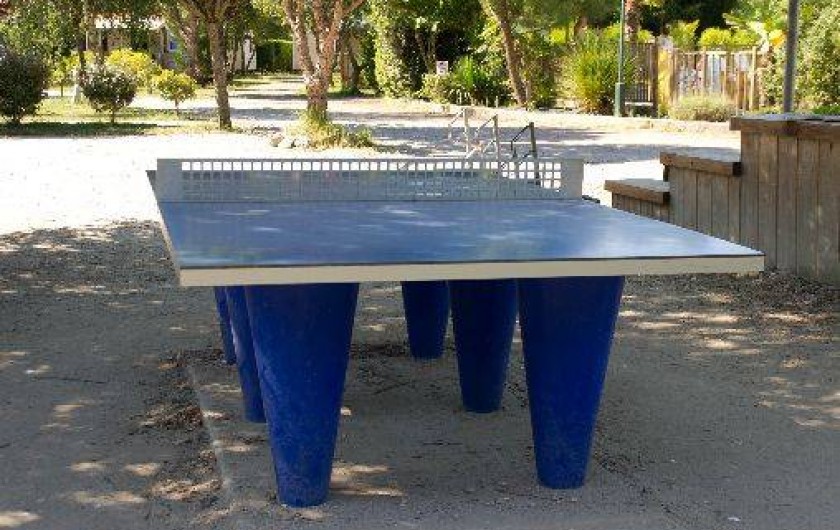 Terrain de pétanque, table de ping pong