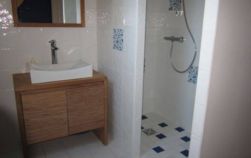 Location de vacances - Gîte à Arrens-Marsous - La salle de bain et la douche à l'italienne