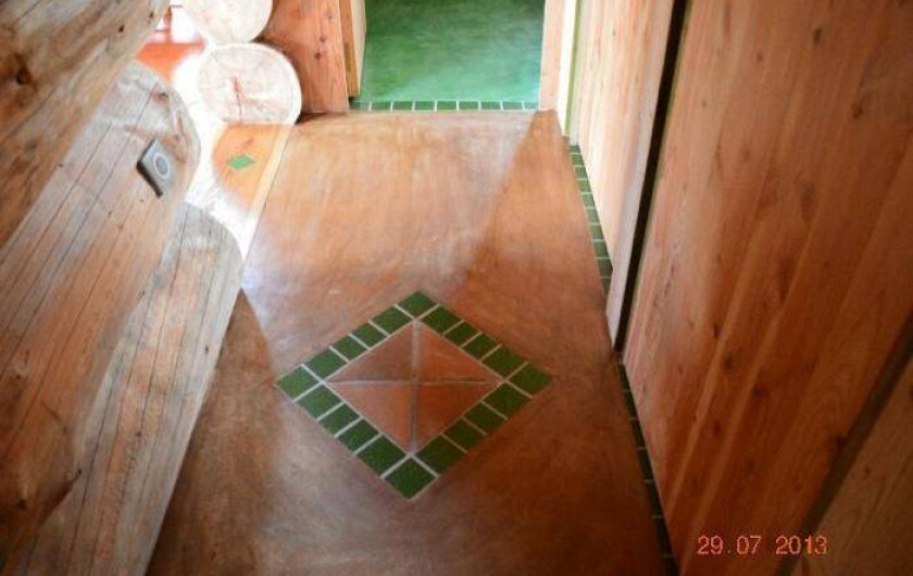 Location de vacances - Chambre d'hôtes à Saint-Anthème - Chalet en rondins de bois