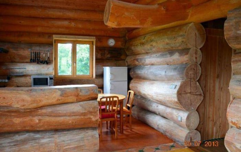Location de vacances - Chambre d'hôtes à Saint-Anthème - Chalet en rondins de bois