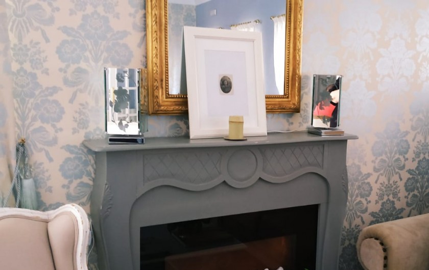 Location de vacances - Gîte à Siruela - Chimenea del salón principal