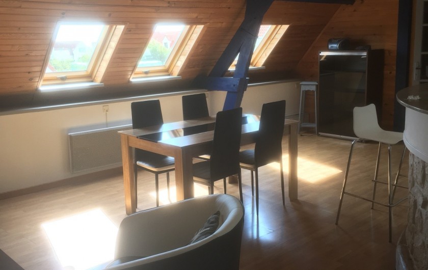 Location de vacances - Appartement à Audinghen - séjour salle à manger