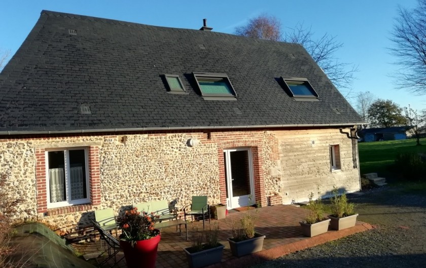 Location de vacances - Gîte à Bosville - façade sud de la maison