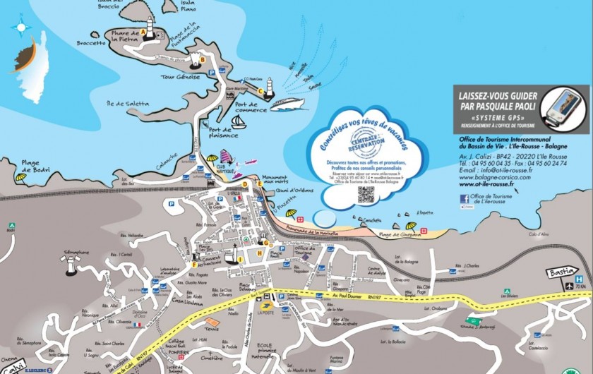 Location de vacances - Appartement à L'Île-Rousse - situation