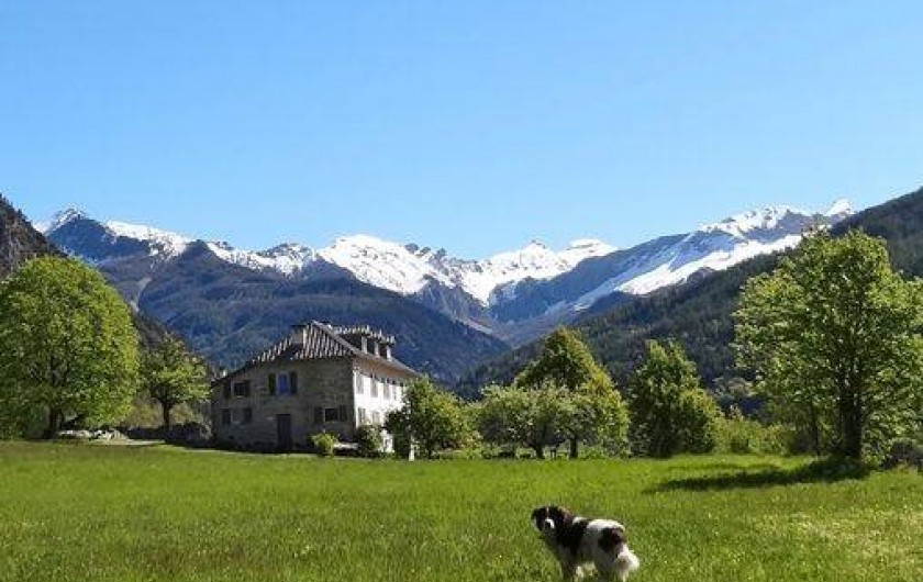 Location de vacances - Gîte à Colmars - La ferme des Transhumances au printemps