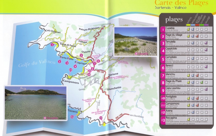 Location de vacances - Villa à Olmeto - Plages du golfe de Valinco