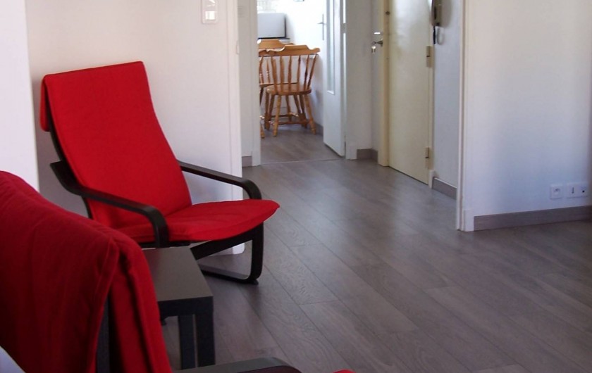 Location de vacances - Appartement à Cannes - Vue salle à manger coin détente