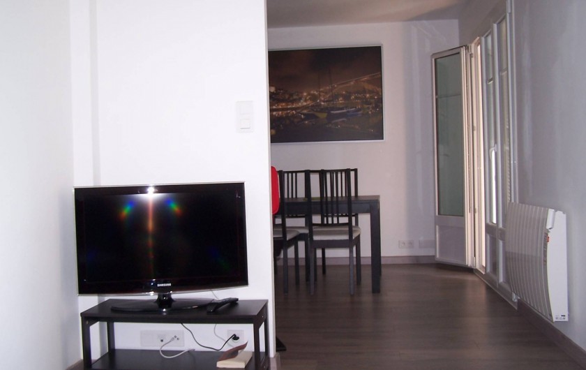 Location de vacances - Appartement à Cannes - Salon vue TV