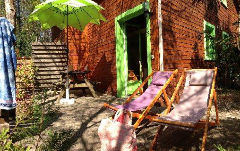 Location de vacances - Chalet à Messanges - Terrasse