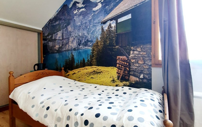 Location de vacances - Villa à Chorges - chambre "cabane en montagne" Lit simple